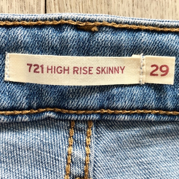 Levis, 721, High Rise, Skinny Jeans, Size 29 x 30L, NEW, Without Tags‎ - Picture 12 of 15